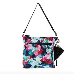 Samantha Brown TO GO Crossbody Bag ORCHID CAMO